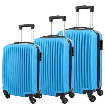 Suit Case Traveling Luggage Sets With Aluminum Trolley Hard Shell Suitcase Bags