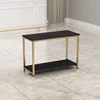 Tableau noir avec cadre doré, dimensions : 100 cm de long, 40 cm de large, 70 cm de haut.