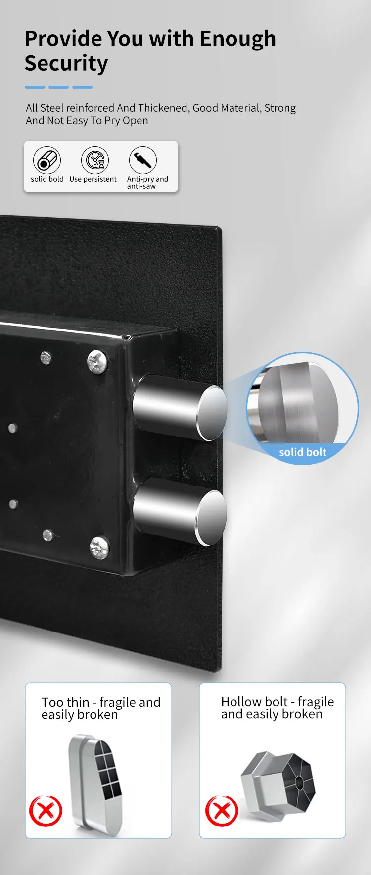 CEQSAFE High-end Mechanical Hidden Top Open Floor Mounted Safe Box for Office Drawer Safe manufacture