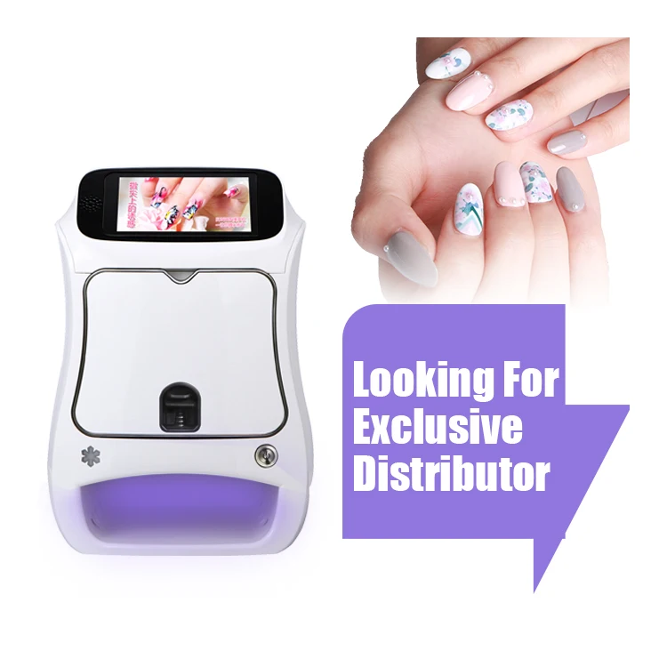 Convenient AI Auto Nail Art Printer - Quick & High Def