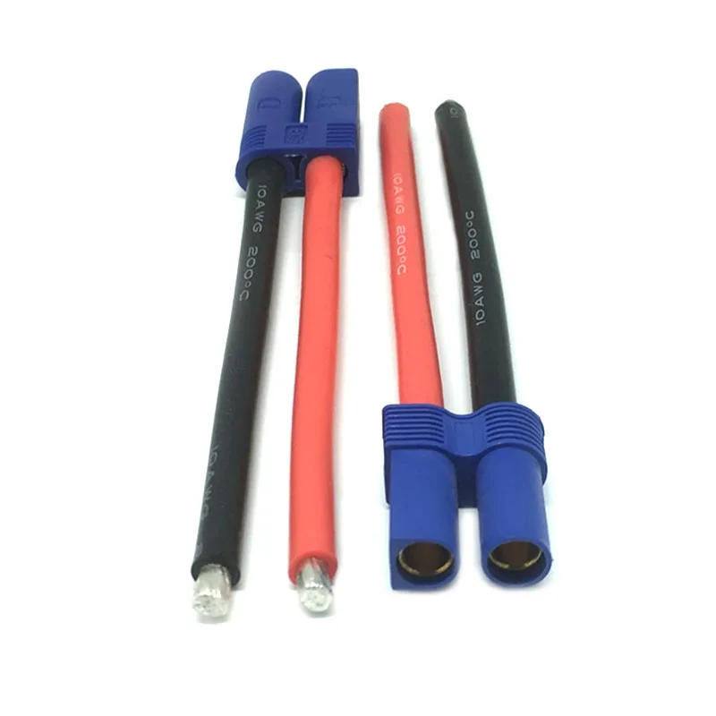 Настраиваемый разъем мама папа EC5 кабель для зарядки 12AWG силиконовый провод радиоуправляемой машины вертолета Lipo