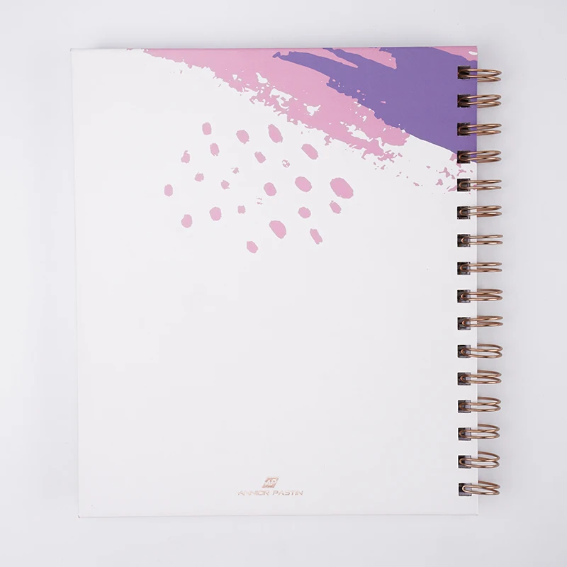 Высокое качество карманный эластичный карандаш петля повестки дня Цвет Край твердый переплет офисная поставка стационарный пустой бизнес спиральный ноутбук