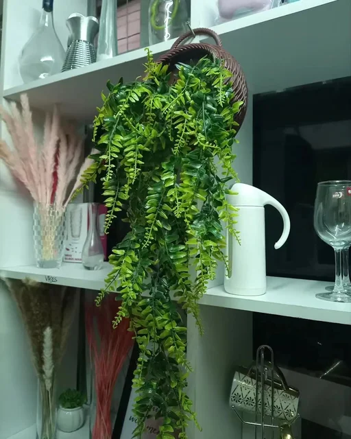 Hot Sale Artificial Hanging Plant Hanging Rattan Green Leaves Ivy Garland For Wedding Decoration