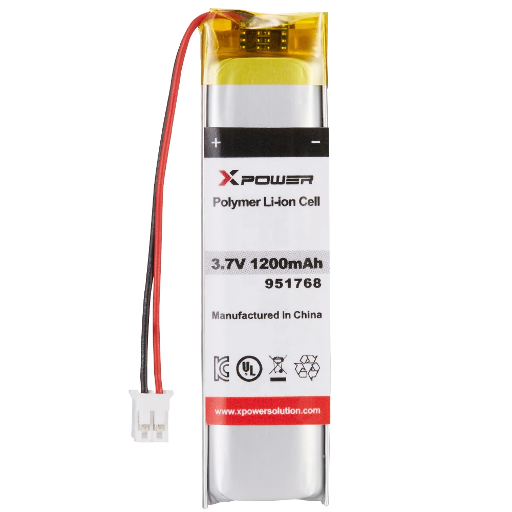 3.7v 1200mah High Power Lithium Polymer Battery For Vehicle Monitoring Device