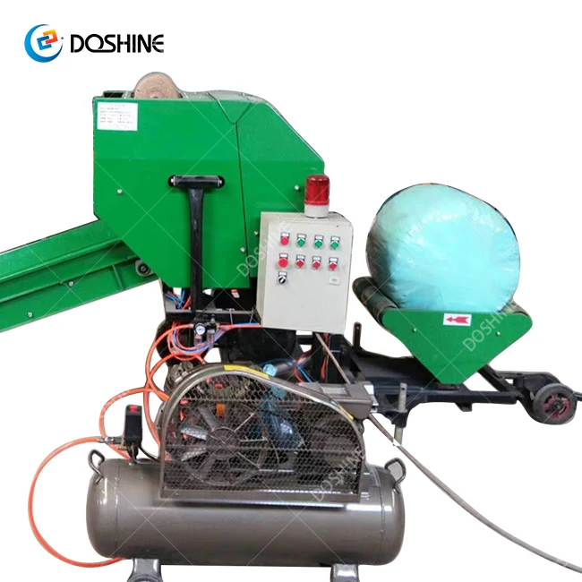 Factory Price Mini Round Silage Baler Wrapper Hay Baler Wrapping Machine Corn Straw Packing Machine for Sale