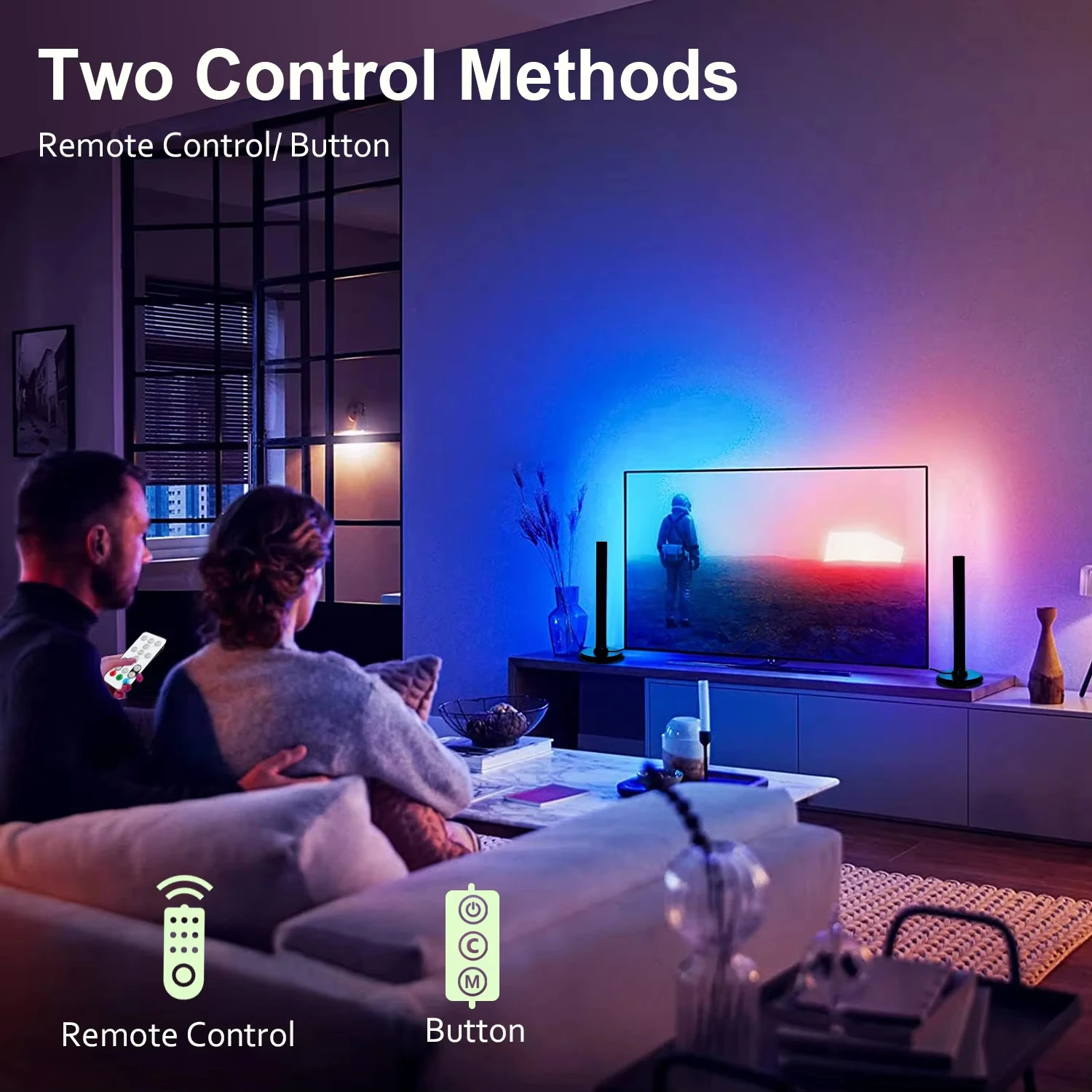 product desk atmosphere rgb night light app control tv computer decoration lamp rgb sound control led light motion sensor light indoor-43