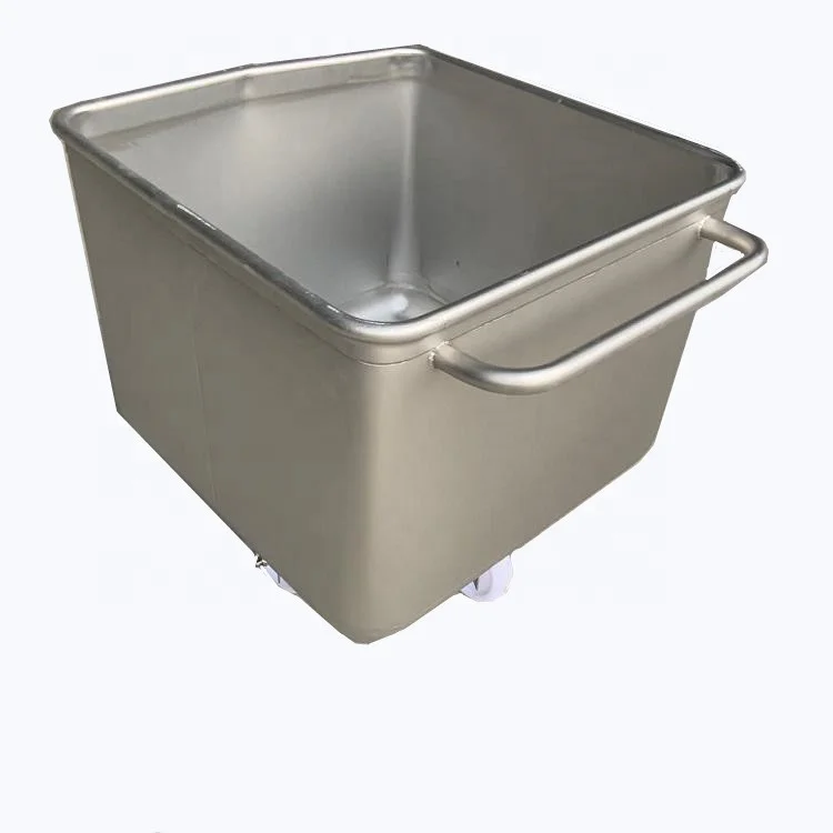 Slaughtering Equipment Meat Processing Plant Used  Euro Tub Food Trolley Stainless Steel Meat Trolley with Good Price