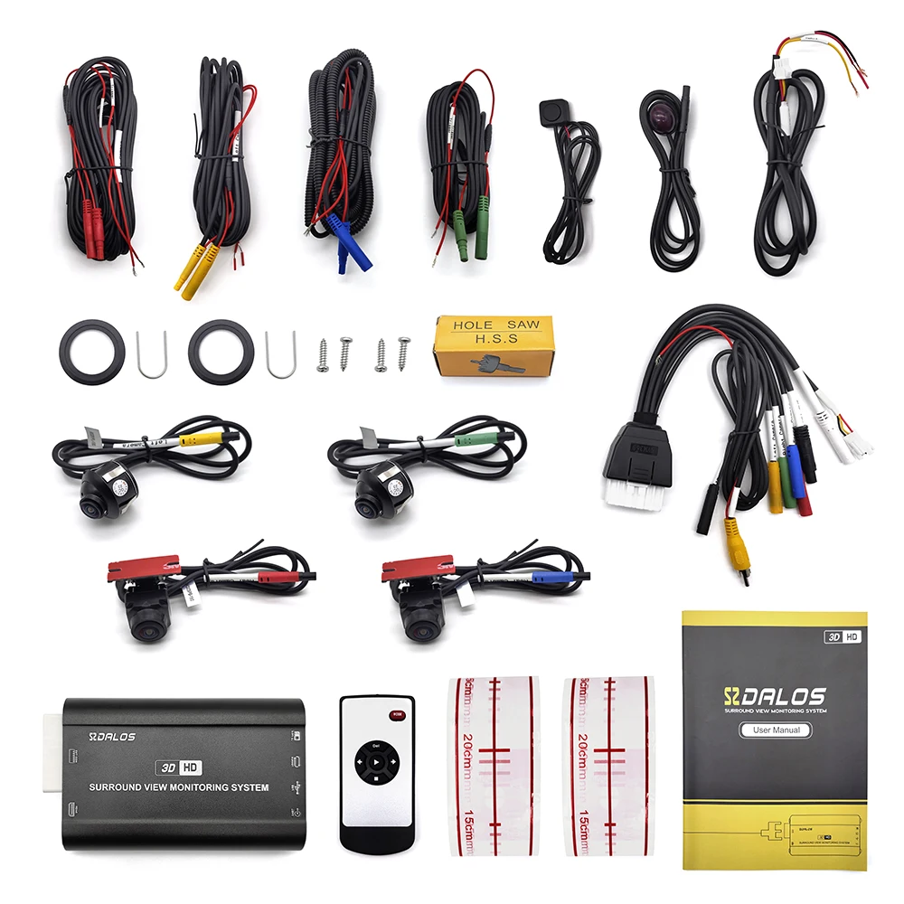 360 Degree Van Camera System in 3D for Surround View with Integrated DVR