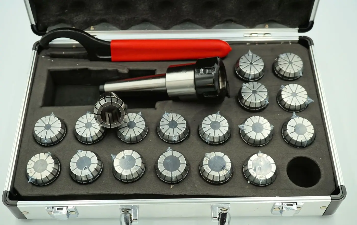 Lathe Machine Milling Chuck Set MT3 R8 Tool Holder ER40 Collet Set