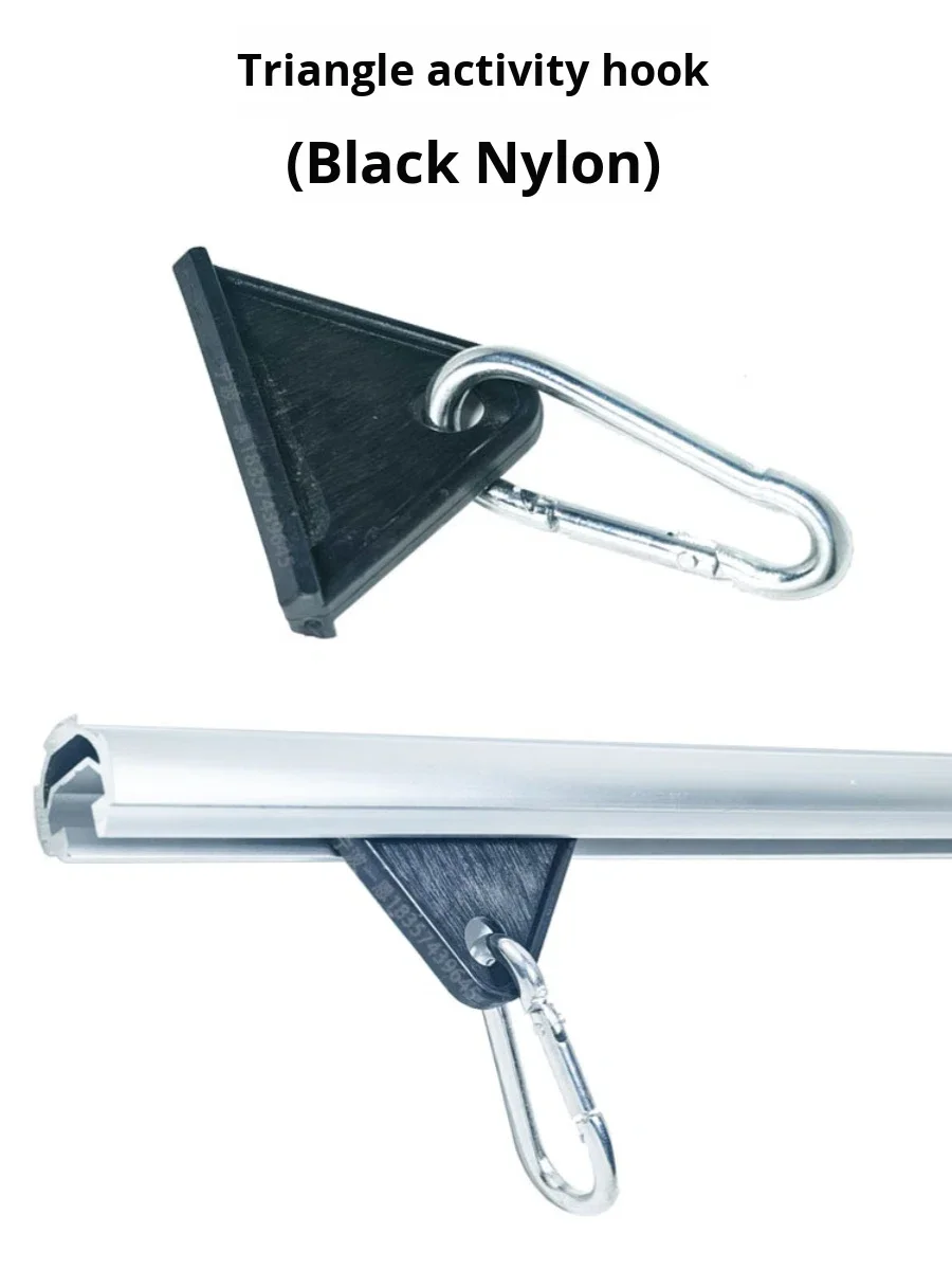 Triangle Activity Hook Nylon Metal D28 1000 Series Aluminum Lean Pipe T-slot Line Rod Auxiliary Accessories Attachment Slider