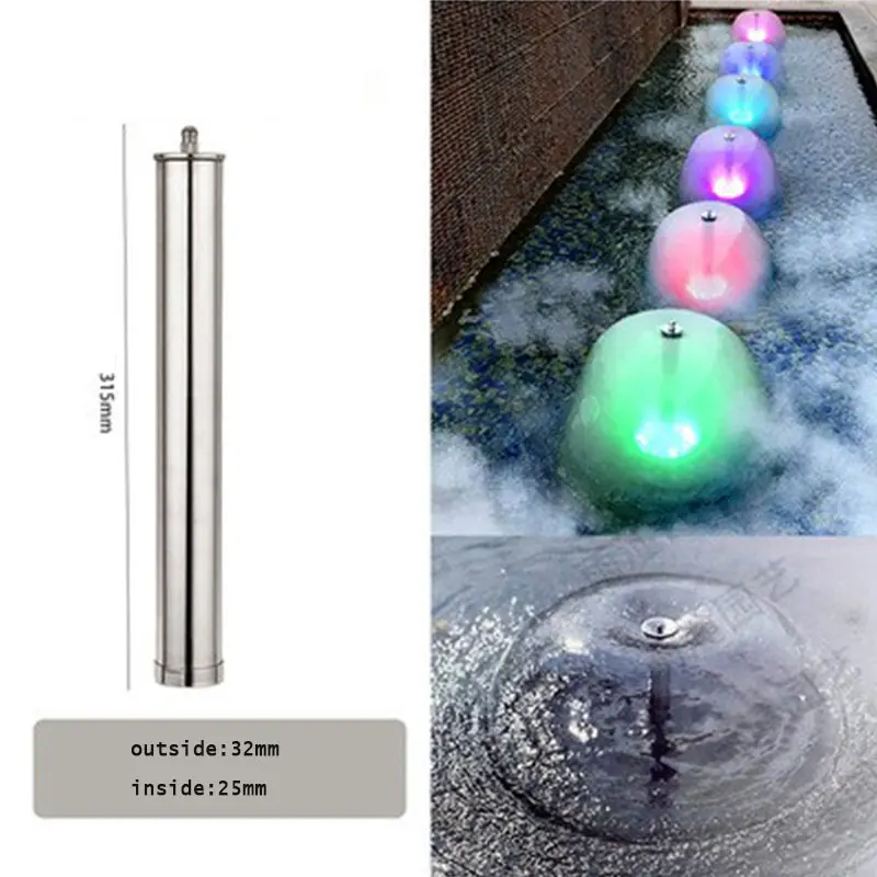 Direct Stainless Steel Adjustable Mushroom Flower Fountain Nozzle New Design for Stone Garden Products