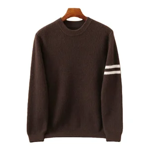 Men's 100% Cashmere Pullover Hoodie Yuanbao Needle Thickened Anti-Pilling Quick Dry Breathable for Winter Leisure