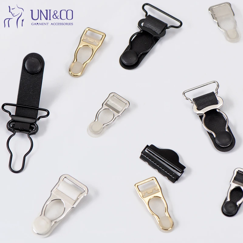 Adjustable Stocking Clip High Suspenders Buckle Non-slip Garter Socks Belt  Fastener Metal Garter Belt Clip