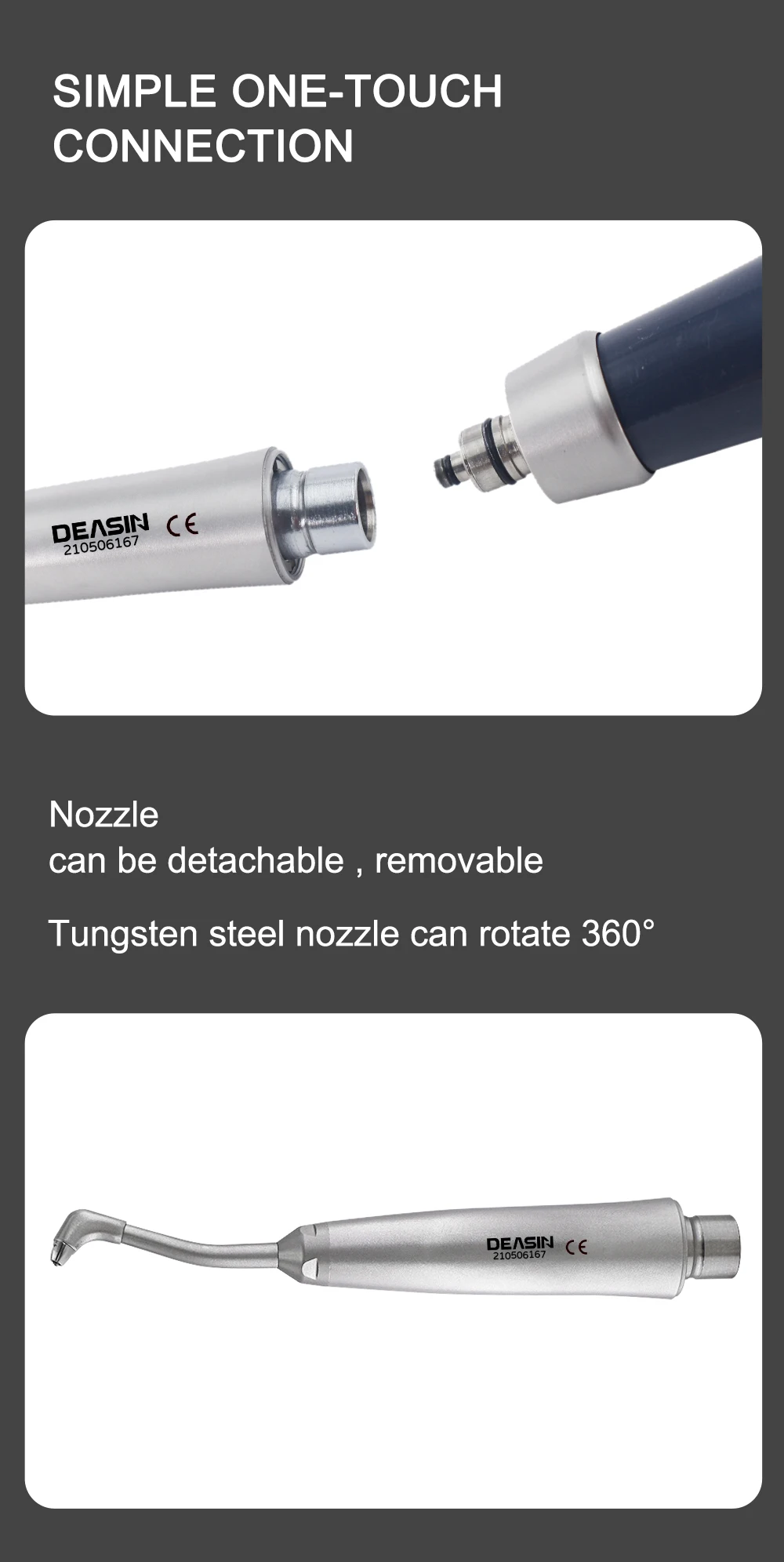 Handpiece For N Type Air Prophy Dental Clinic Intraoral Air Polishing