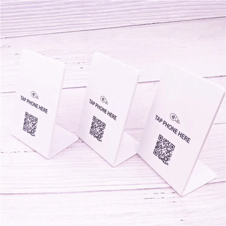 Custom Modern Social Media Networking NFC Display Stand Hub 13.56MHz Frequency
