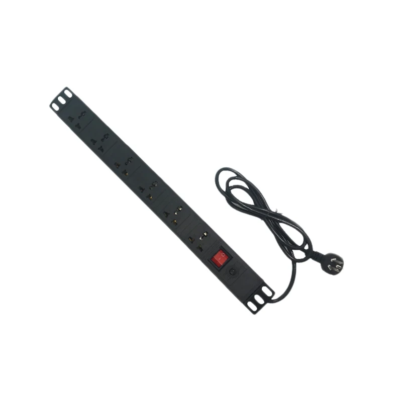 19” 6 way 10A universal standard Clever PDU plastic body with 1.8m extension