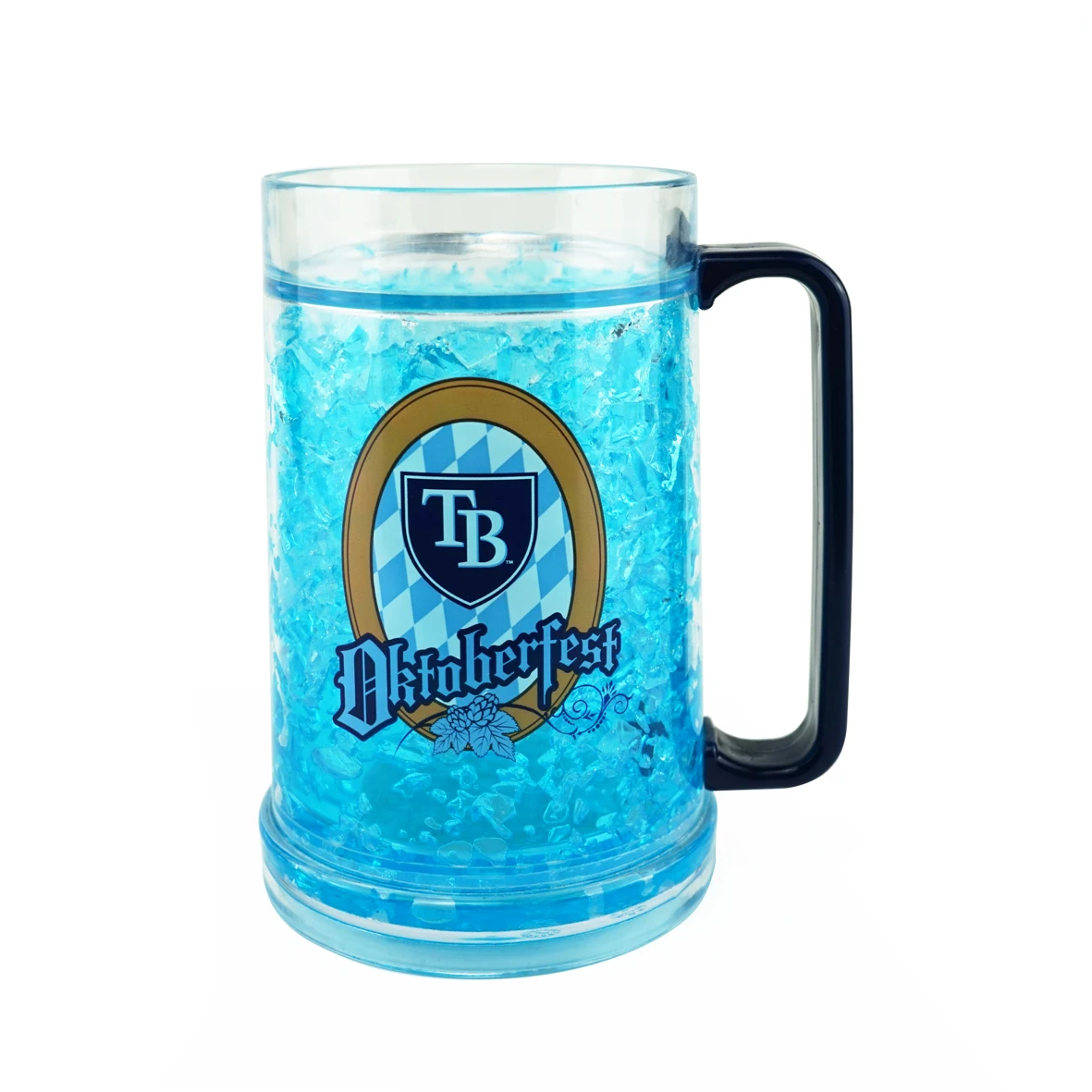 Freezer Beer Mug Insulated with Handle Frosty Chilled Drinks No Ice Cubes  Needed Plastic Pint Freezer