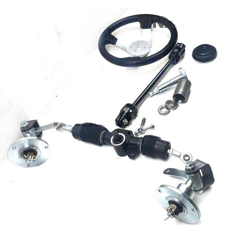 KARTING ATV UTV Buggy 5inch Wheel 32CM Steering Gear Rack Pinion U Joint Spindles GO KART Steering Wheel