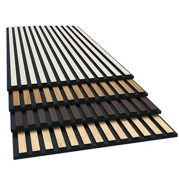 Modern style Non Toxin Flame Retardant Sound Absorption Wood Slat Wall Panel