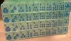 Fichas de Mahjong de Acrílico Transparente Verde Claro