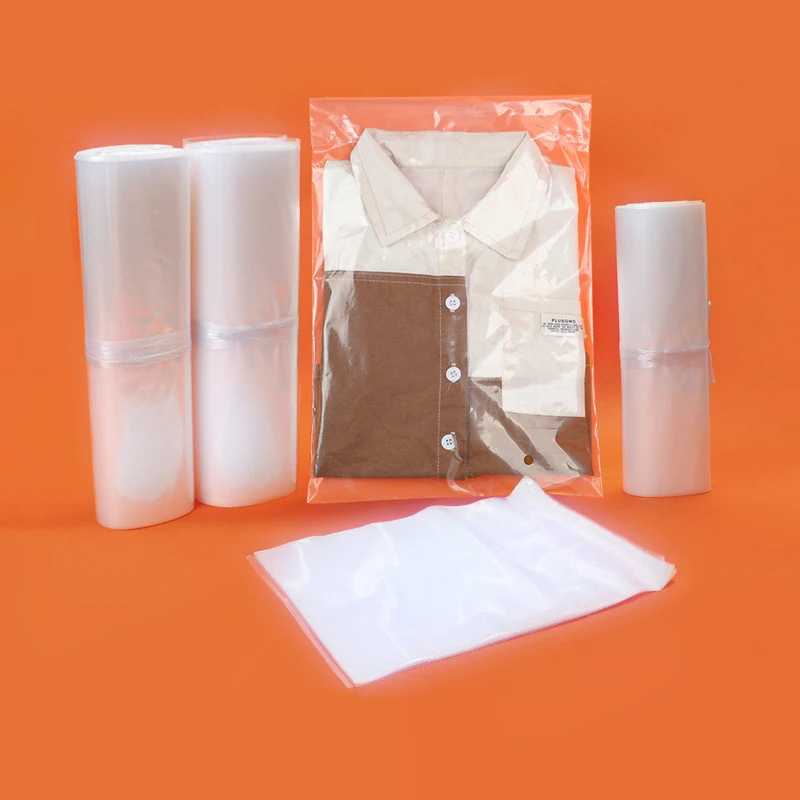 Manufacturer wholesale low price transparent self-adhesive seal clothes clear poly opp packing plastic bag custom printing