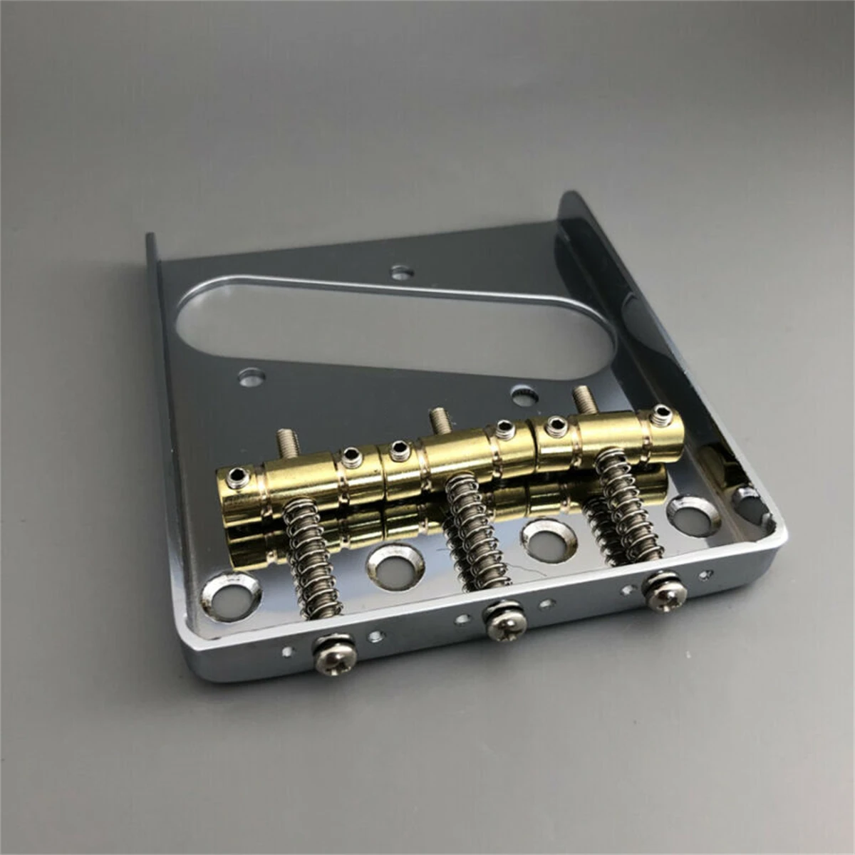 Новинка, хромированные винтажные латунные сиденья с электрическим мостом и стальным основанием для аксессуаров для электрогитары