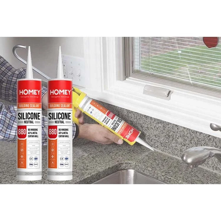 Homey Washroom Kitchen Waterproof Silicone Sealant Clear Glass Germany