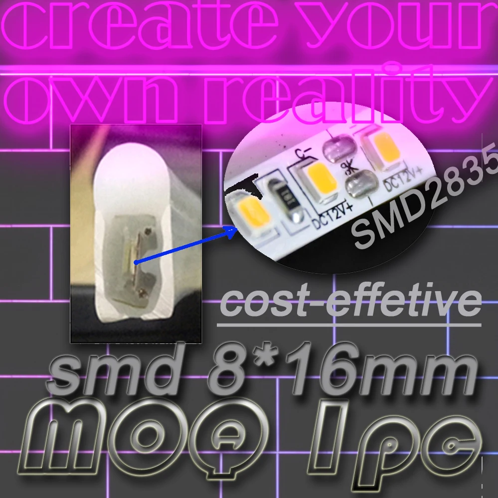 drop shipping MOQ 1pc custom Neon SIGN,  dropshipping factory direct (cost-effective, smd 8*16mm)