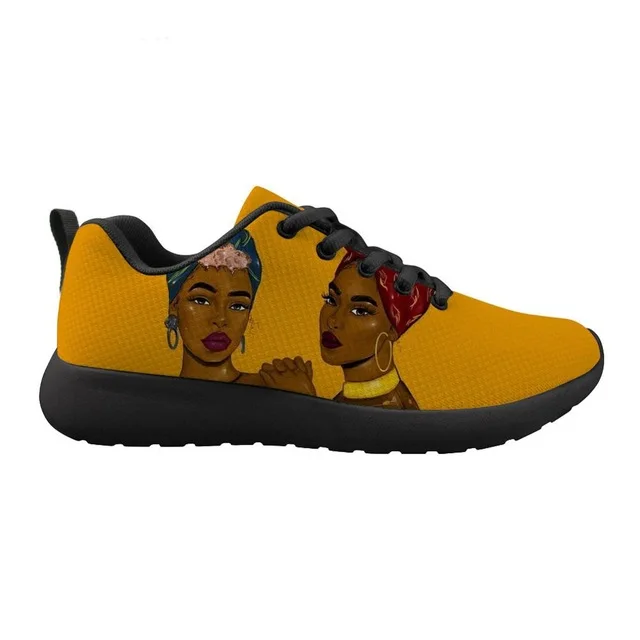 Fashion Sneakers Teenager Black Girls Magic African Flat Shoes Women Mesh Shoes Ladies Lightweight Autumn Flats - Image 6