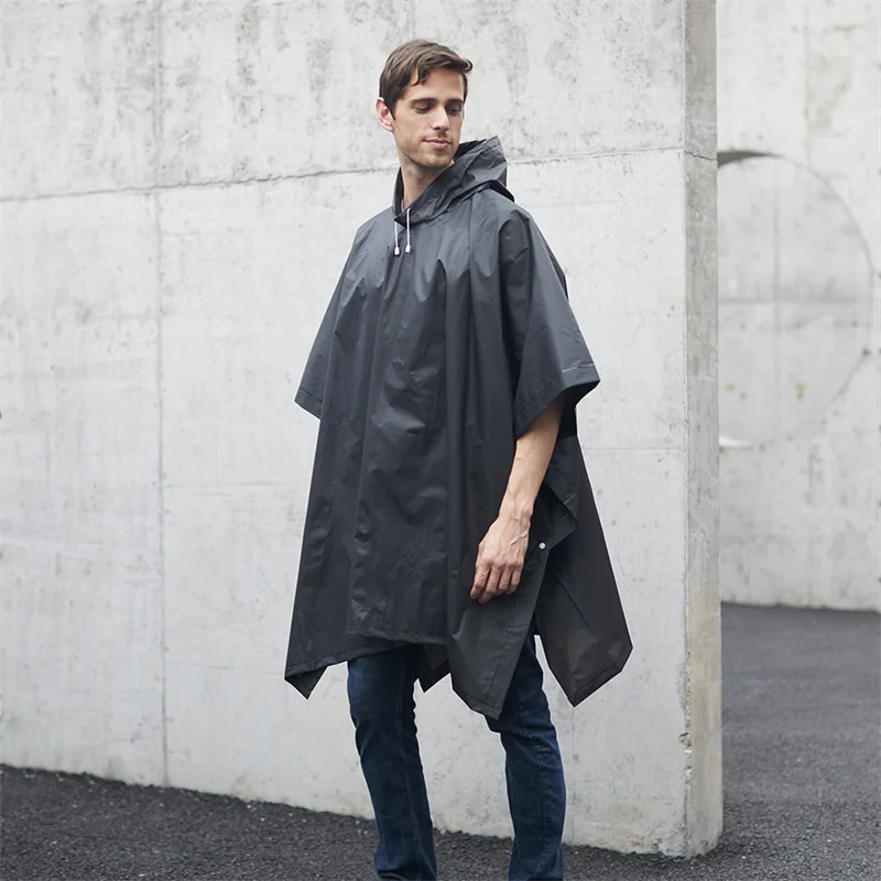 High Quality Reusable Cheap Custom logo Printed PVC EVA Rain Coat Waterproof Raincoat Rain Poncho