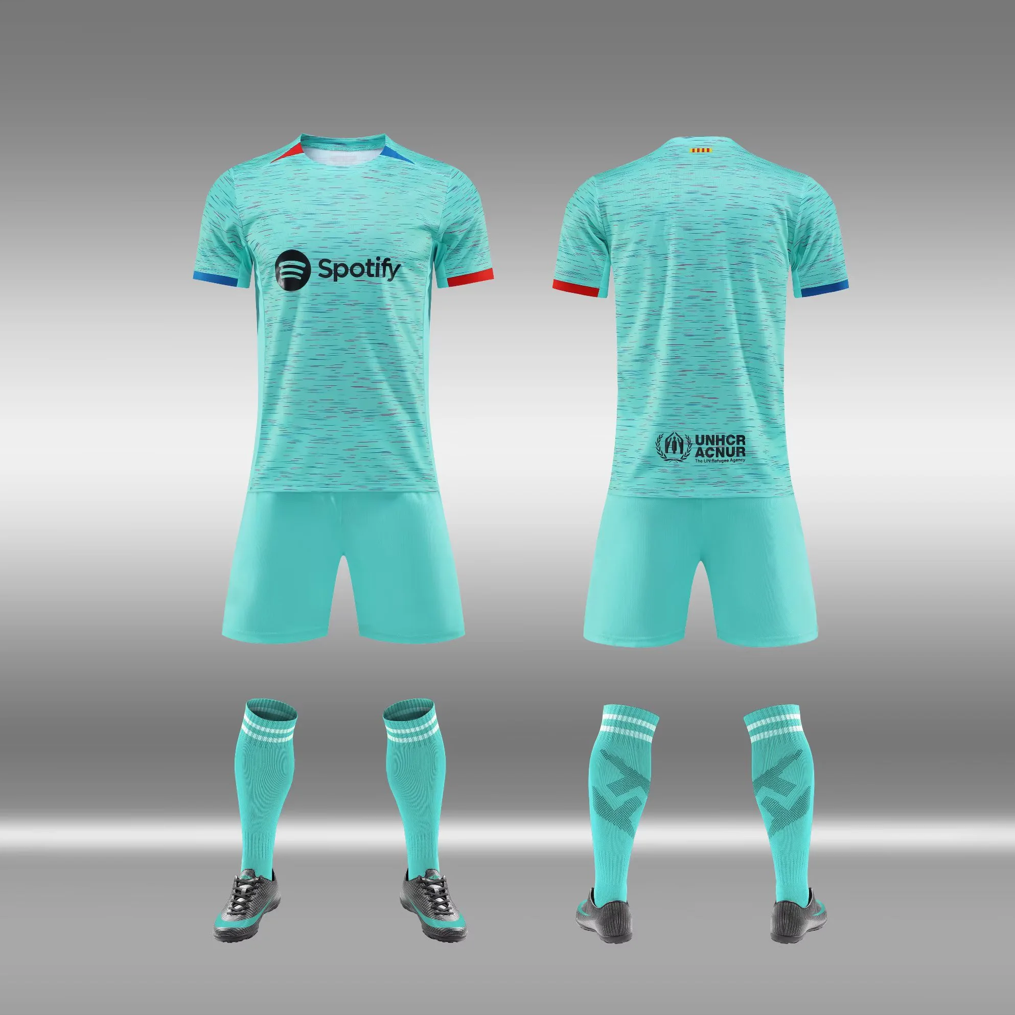 Top Thai Quality Men Soccer Jersey Sublimated Training Kits Custom 2023