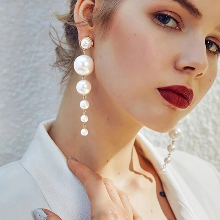 【TATIANA】Moissanite Pearl Earrings 韓国アクセサリー H9c14685818cb4410bcd94e9247ec1
