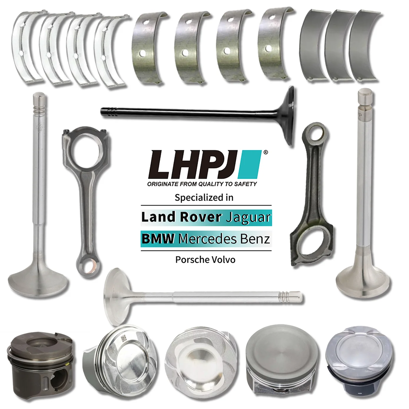 LHPJ Auto Engine Systems Factory Price Engine Parts Piston 2750301517 for Mercedes Benz M275 Piston