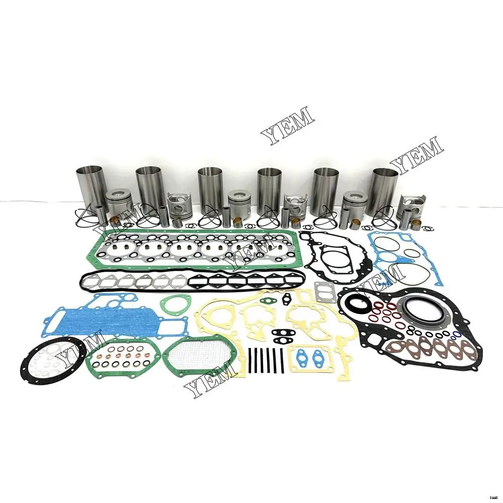 6D34 Engine Overhaul Kit With Cylinder Gasket Piston Ring Liner for Mitsubishi Excavator Accessories