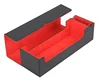 T266 a cuadros negro y rojo: puede acomodar 4 cajas verticales