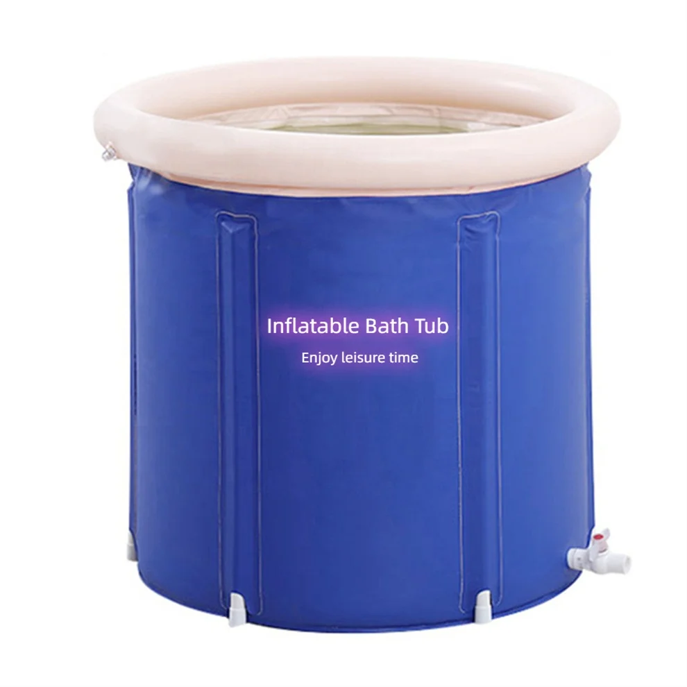 Large Ice Bath Tub Outdoor With Lid Portable Bathtub Adult Therapy