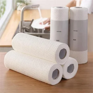 Blueseth Eco-Friendly Plush+PP Dish Cleaning Cloths Absorbent Quick Dry Soft on Skin for Kitchen Use Bag Packaging