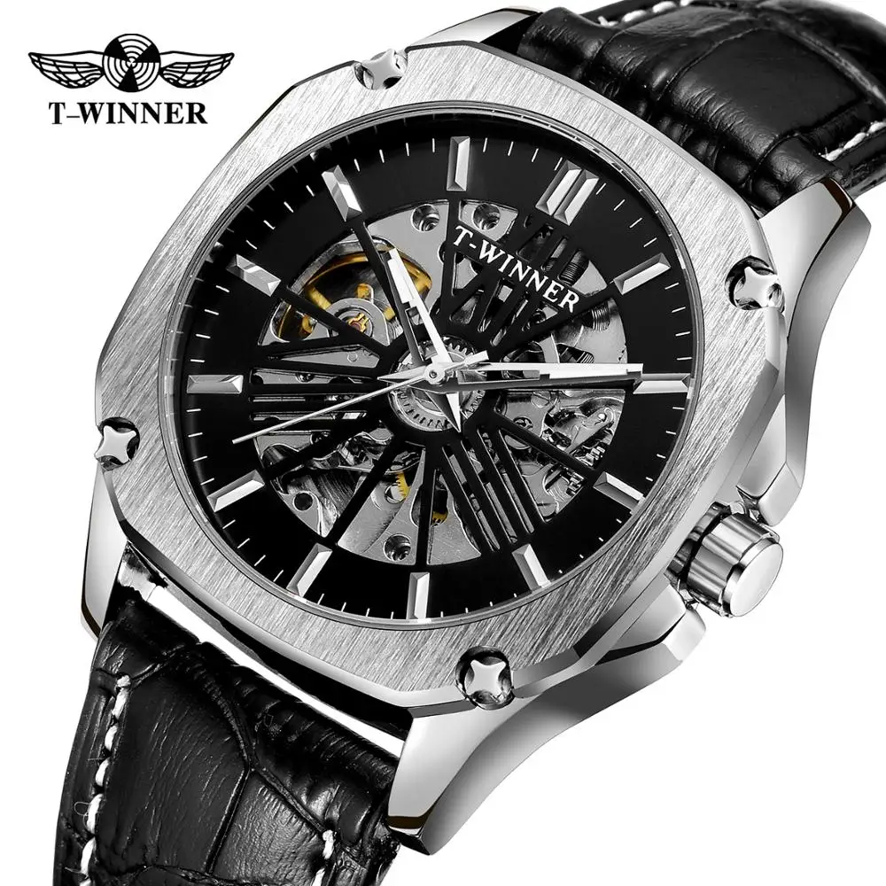 
T-WINNER мужские наручные часы OEM Relogio Masculino китайская фабрика Мужские Роскошные автоматические часы мужские наручные часы 