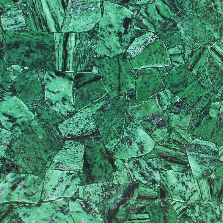 Red Emerald Slabs Green Quartz Translucent Stone Luxury Bathroom Tile