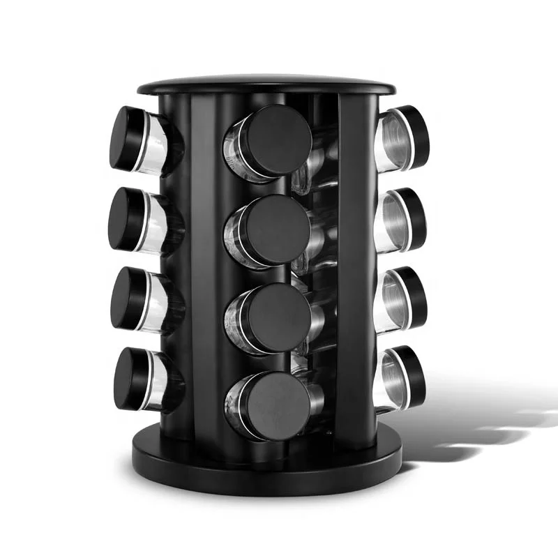 Pots à épices X6 Avec Support Rotatif Palionia - Flora Déco - Cuisine