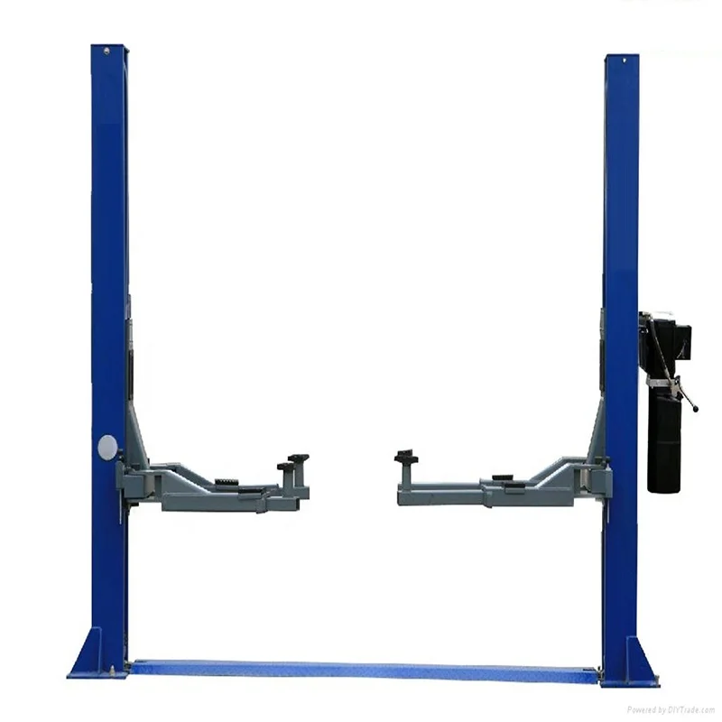 Двухколонный низкий потолок дизайн портативный автомобильный грузоподъемник для продажи