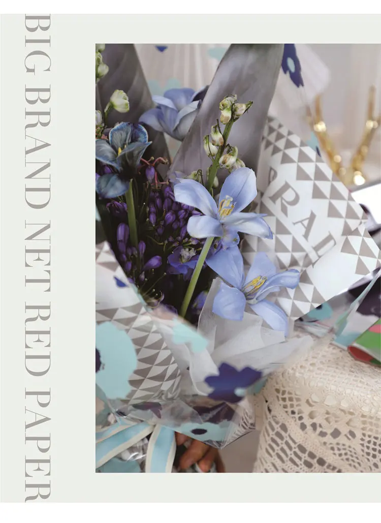 Wholesale Gift Flowers Wrapping Paper Waterproof Florist Bouquet Paper