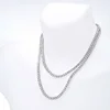 S925 4mm White Gold