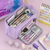 Boat-shaped pencil case-purple