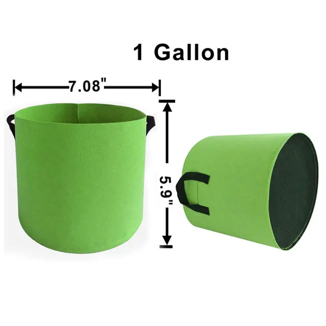 
 Зеленая фабрика объемом от 1 до 100 галлонов, оптовая продажа, биоразлагаемый фетровый пакет для выращивания растений  