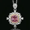 Bird's nest cut dried rose pendant with chain