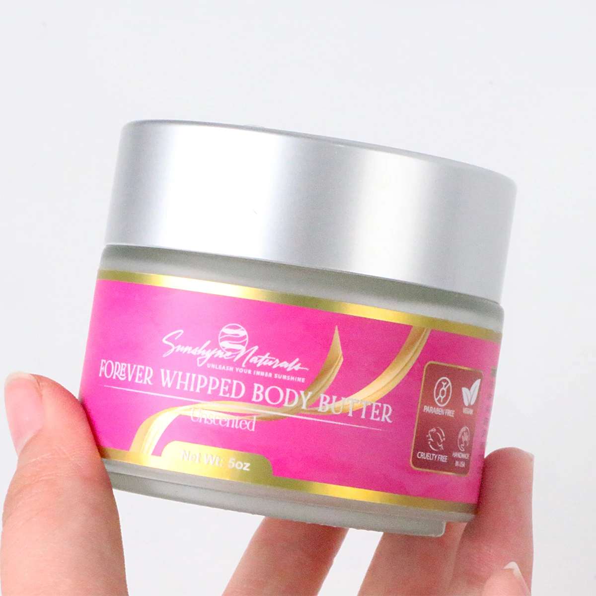 Custom Luxury Logo Cosmetics BOPP Label Gold Foil Skincare Stickers Printing Packaging Labels for Body Butter Face Cream Jar