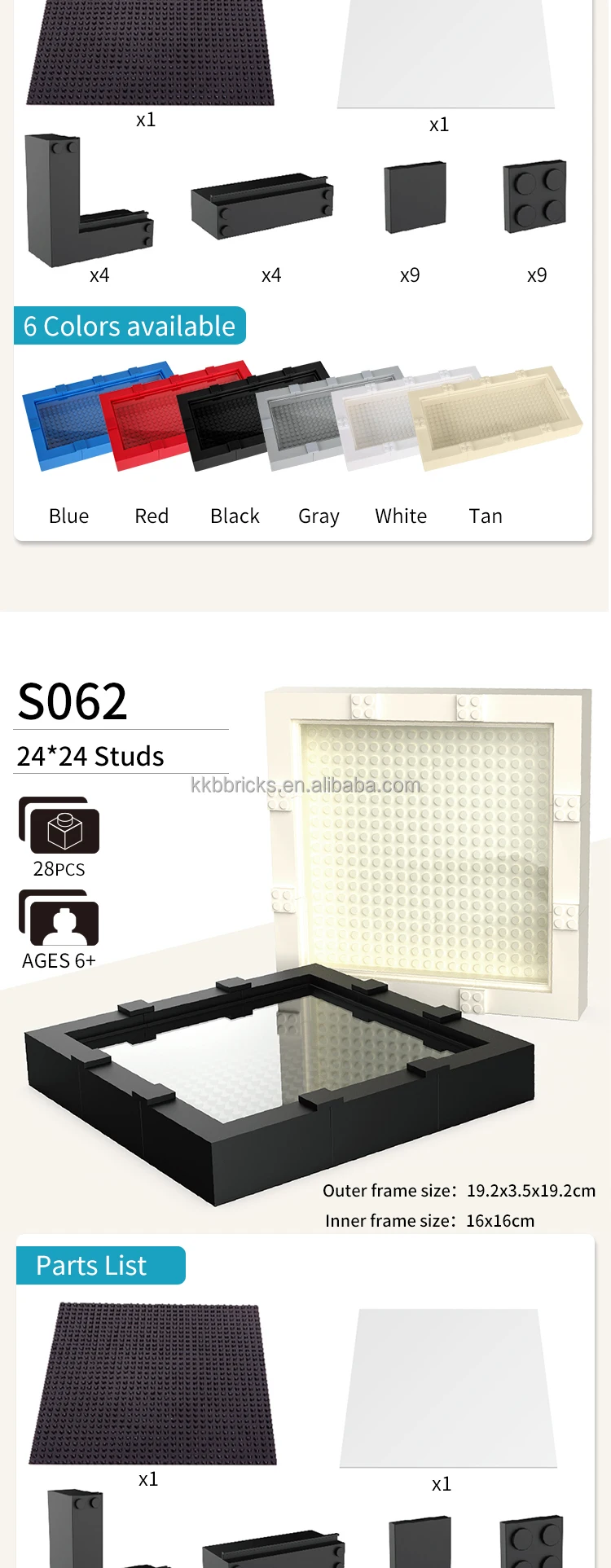 Creative Building Blocks Frame with Multiple Sizes Available Versatile ...