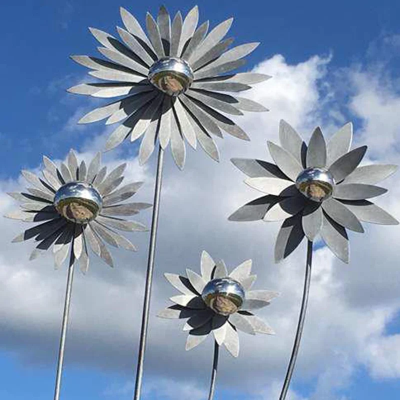 Садовые украшения для дома и улицы, маленький шар, уличная статуя, Металлические ремесла, металлические поделки, золотые металлические поделки на заказ