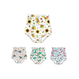 DK-069-HXW Wholesale Shorts Super Soft Boutique Girls Ruffle Bloomers High Waist Bummies